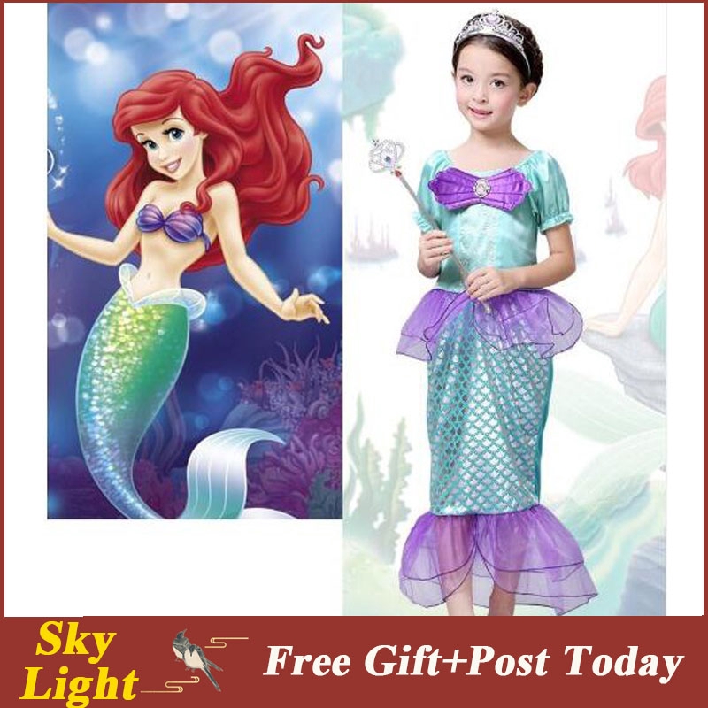 Đầm hóa trang nàng tiên cá cho bé gái