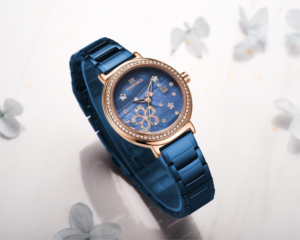 NAVIFORCE NF5016 Women Casual Fashion Mesh Band Quartz Watch | BigBuy360 - bigbuy360.vn
