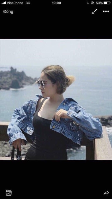 Áo khoác bò cúc sau | BigBuy360 - bigbuy360.vn