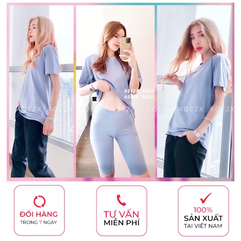 Áo Thun Pastel AGE2X Phong Cách Hàn Quốc Nam Nữ Đều Mặc Được | BigBuy360 - bigbuy360.vn