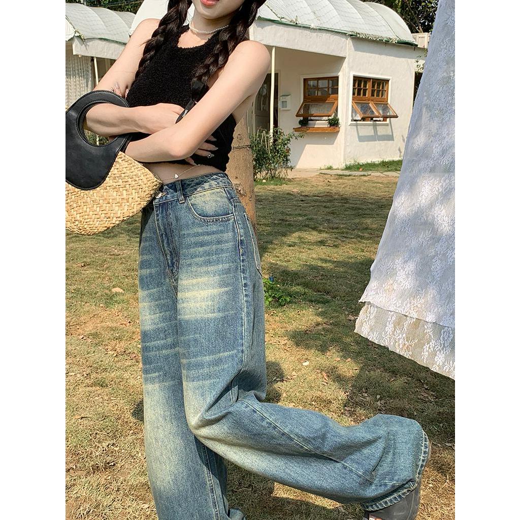 Quần Jean Ống Rộng Phong Cách Hoài Cổ Kiểu Mới 62730