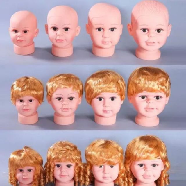 Manocanh treo tóc giả, nón cho bé, băng đô