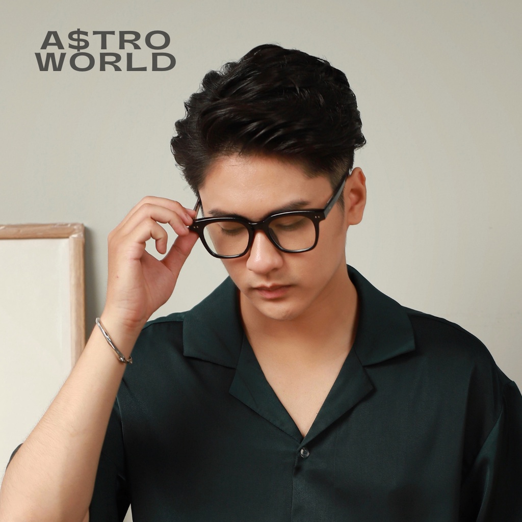 Gọng kính Cận A$troworld Draco lõi thép cao cấp