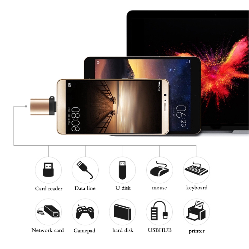 Đầu chuyển đổi USB 3.0 sang Type-C cho điện thoại Huawei Letv Millet