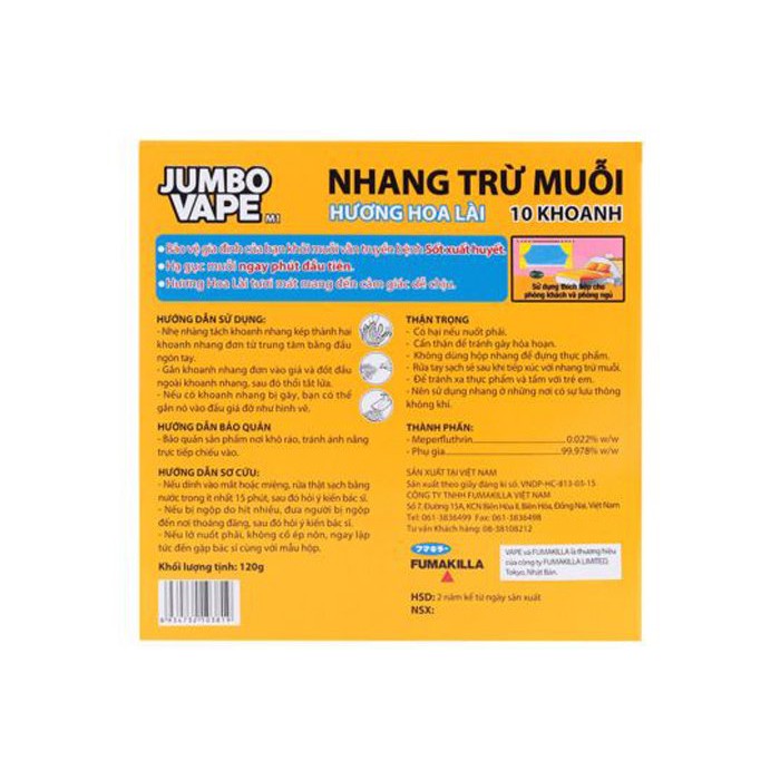 Hương muỗi Jumbo 10 Khoanh