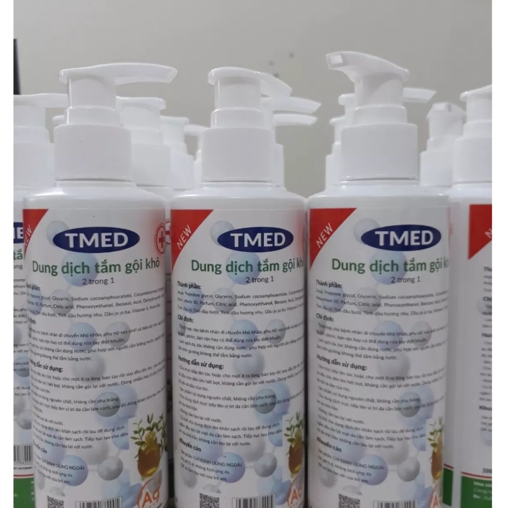 Chai Xịt Tắm Khô TMED 500ml Tắm Gội Không Cần Dùng Nước Cho Người Già - Mẹ Bầu Sau Sinh