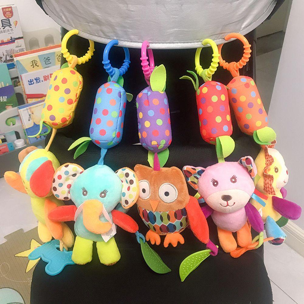 Chuông Gió Hình Thú Hoạt Hình Treo Xe Đẩy Em Bé