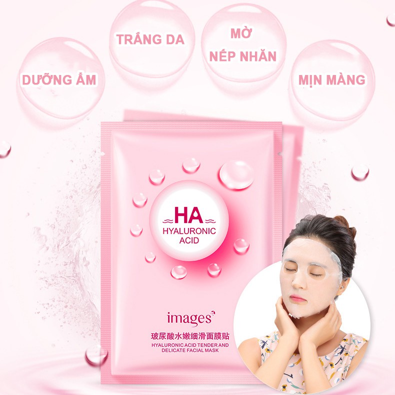 Mặt nạ giấy dưỡng trắng giữ ẩm cho da HA Images hàng nội địa Trung có thể dùng trong lúc ngủ | BigBuy360 - bigbuy360.vn