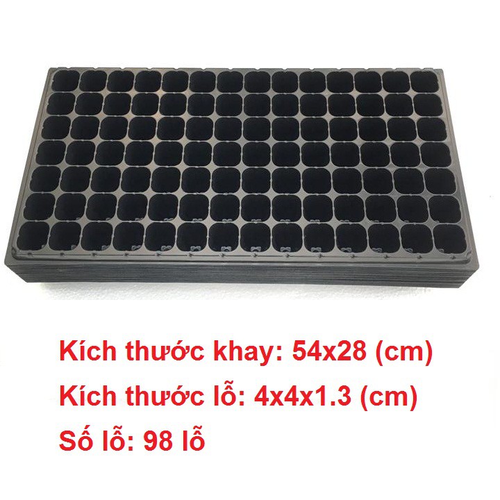 10 khay ươm hạt 98 lỗ, hàng loại 1 chất lượng cao