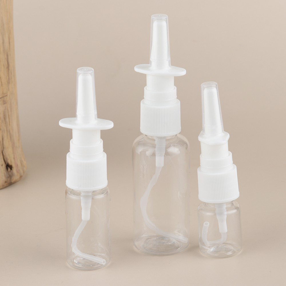 『BSUNS』 New Empty Plastic Bottles Nose Medical Packaging Nasal Spray Pump White Health Refillable Mist Sprayer