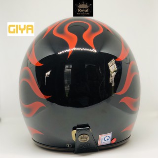 Nón bảo hiểm đi xe máy Royal M20C tem lửa mới