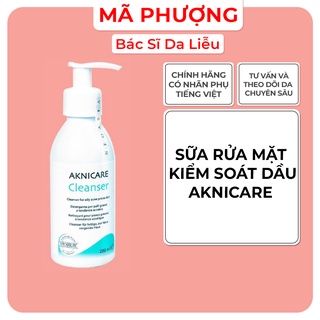 Sữa rửa mặt Aknicare cho da dầu mụn, kiềm dầu, giảm viêm 200ml
