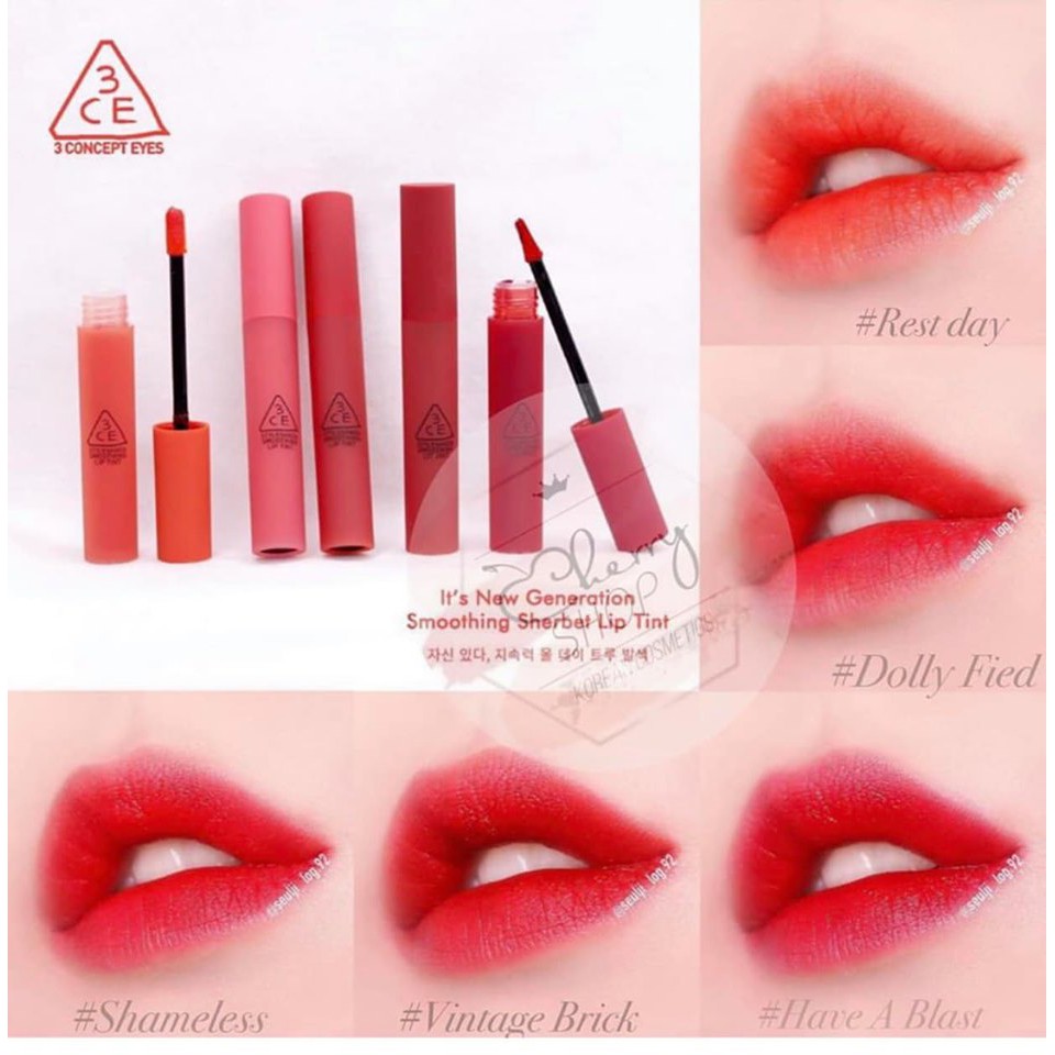 🎟Dòng son 3CE Kem velvet lip tint hot hit | BigBuy360 - bigbuy360.vn