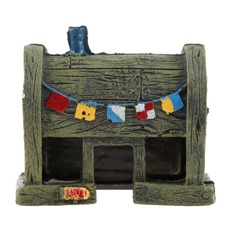 Mô hình ngôi nhà dứa/ nhà hàng cua/ tượng ẩn náu hoạt hình trang trí bể cá