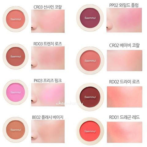 PHẤN MÁ HỒNG Siêu Mịn The Saem Saemmul Single Blusher 5g | BigBuy360 - bigbuy360.vn