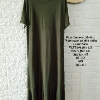 ĐẦM MAXI BIG SIZE ĐUÔI CÁ