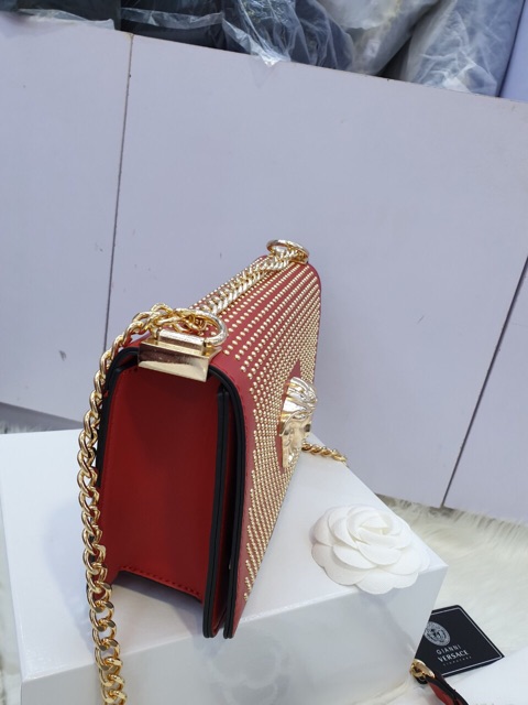 Túi Versace size 22 nạm đinh size to