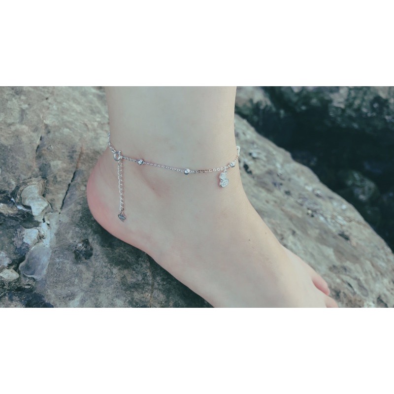 Lắc chân bạc nữ The nine silver hồ lô xinh xắn | BigBuy360 - bigbuy360.vn