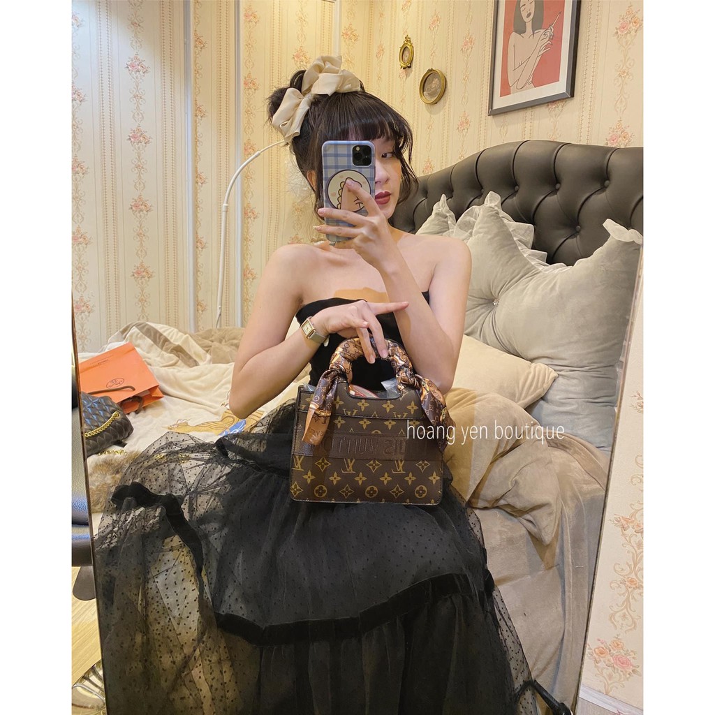 [Mã FAMAYWA2 giảm 10K đơn 50K] TÚI CẦM TAY XINH NÂU ( ảnh thật + video ) | BigBuy360 - bigbuy360.vn