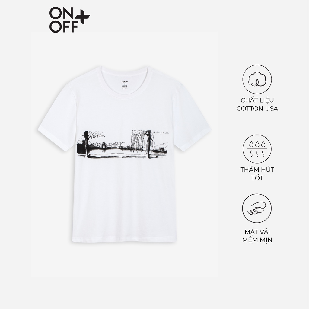 Áo thun nam ONOFF chất liệu Cotton tự nhiên mềm mại, thoáng khí - S57TS2139001