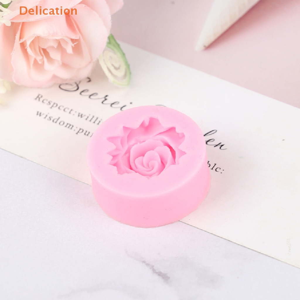 Khuôn Silicone Tạo Hình Hoa Hồng 3D Trang Trí Bánh