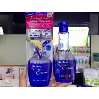 Gel Rửa Mặt Tẩy Trang Senka Perfect Clear Cleanse 2 Trong 1 170ml