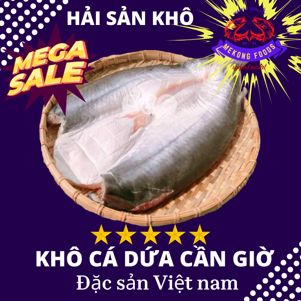 Khô cá dứa cà mau 2kg-đặc sản cần giờ tuyệt hảo-thịt ngọt-dai-hàng mới chất lượng tốt-hàng -cắt miếng nhỏ Mekong Foods