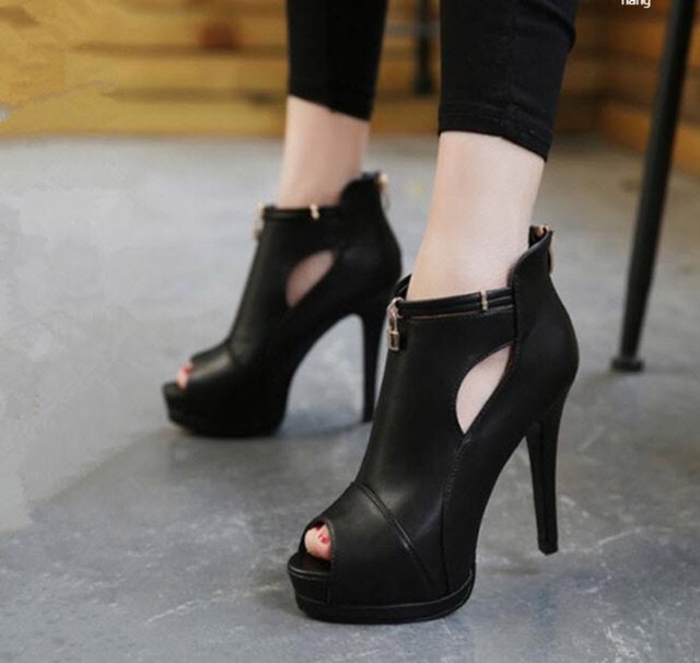 Giầy bốt cao gót B409