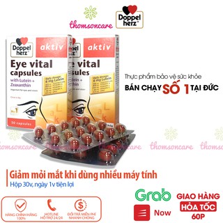Viên sáng mắt Aktiv Eye Vital của Doppelherz Aktiv từ Đức, giảm mỏi mắt, bổ mắt từ vitamin A, lutein