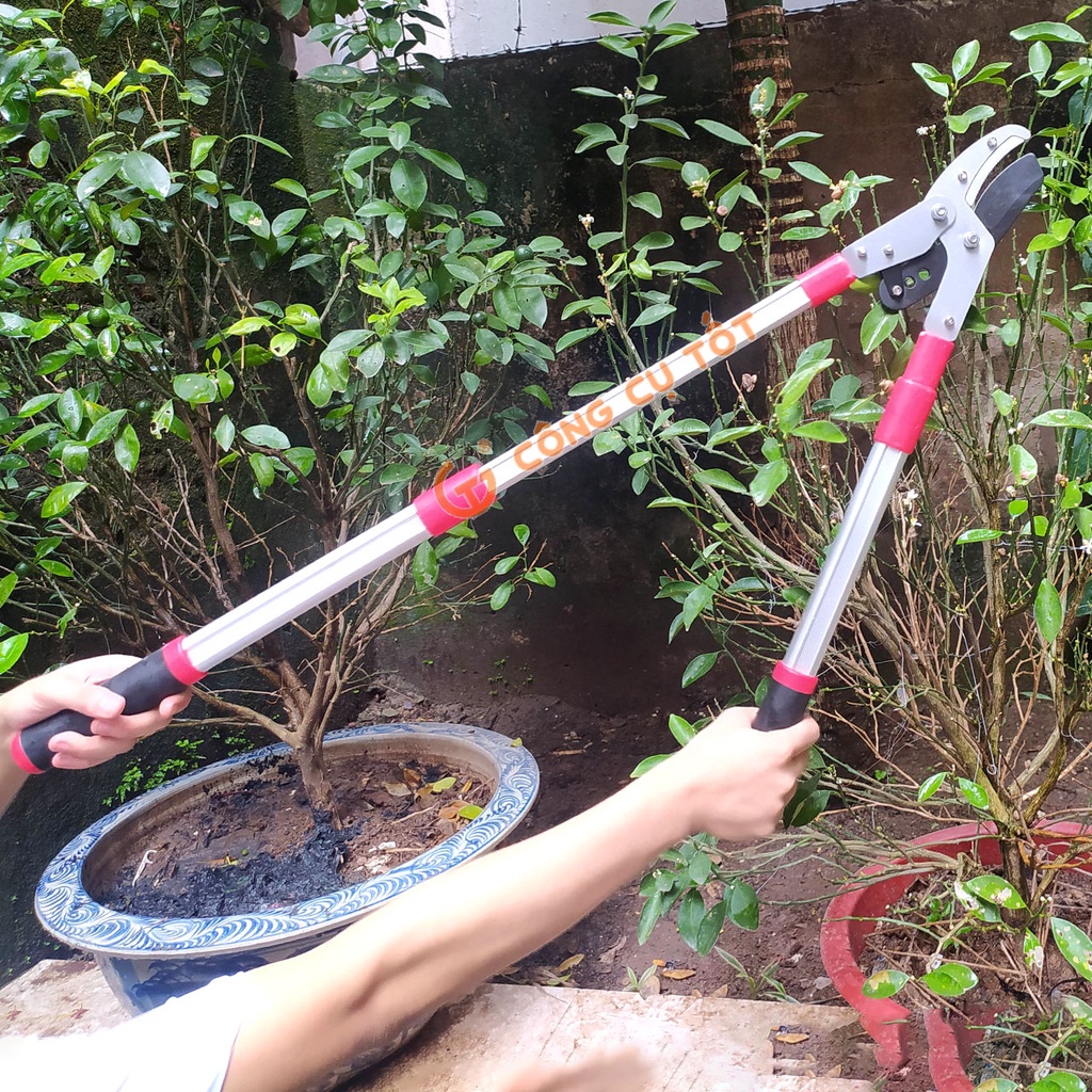 Kéo cắt cành cộng lực cán tăng 27inch OKUMA
