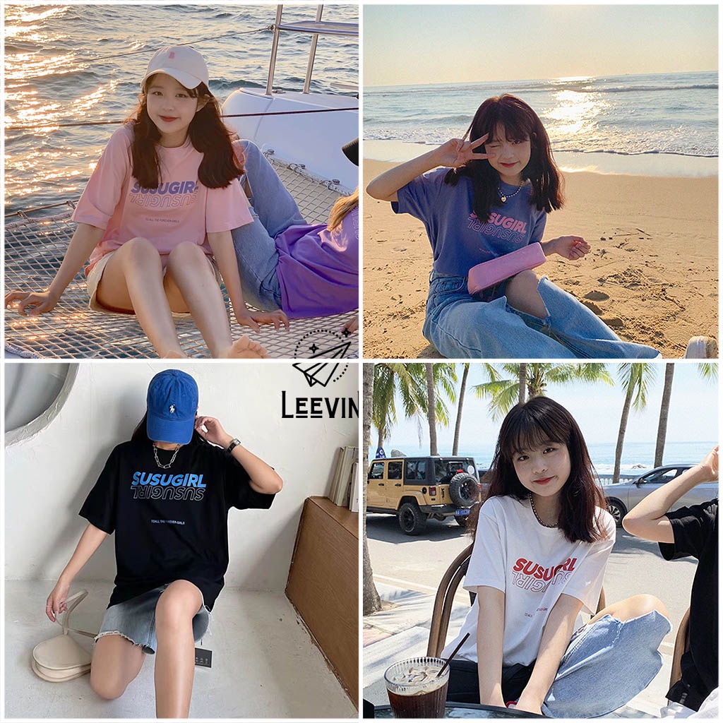 Áo Thun Nam Nữ SUSUGIRL Unisex - Kiểu áo phông form rộng tay lỡ Ulzzang Leevin Store