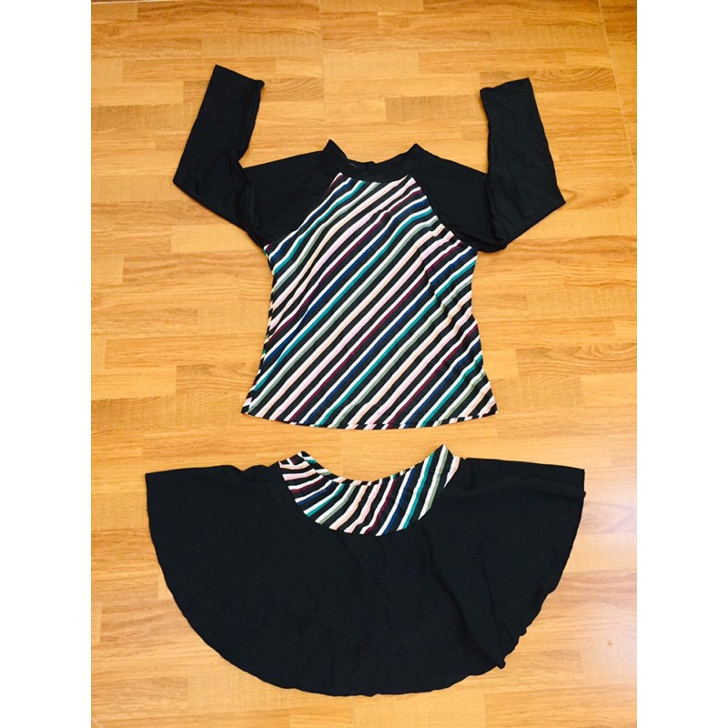 áo tắm dài tay mix chân váy size xxl | BigBuy360 - bigbuy360.vn