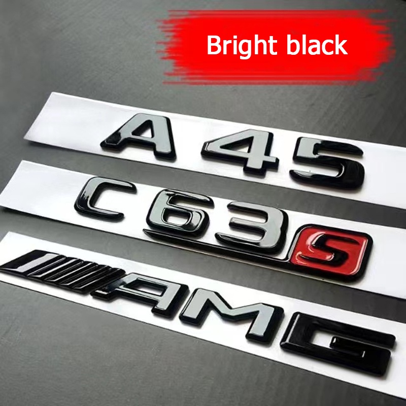 Logo Mercedes Benz AMG Quốc Huy AMG A35 A45 C43 C63 E63 CLA45 GLA45 GLC63 GLS63 TURBO 4MATIC Logo