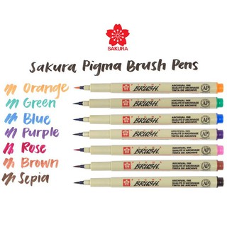 BỘ 9 CÂY SAKURA PIGMA BRUSH ĐỦ 9 MÀU