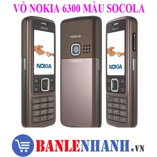 VỎ NOKIA 6300 MÀU SOCOLA [VỎ ZIN, XỊN]