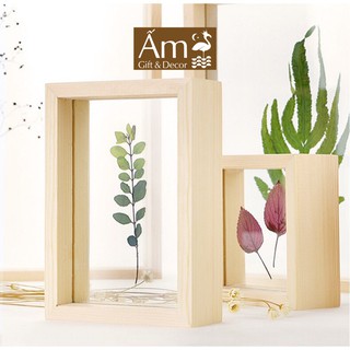 Khung Ảnh Gỗ Trong Suốt Ấm Gift Decor Vuông & Chữ Nhật