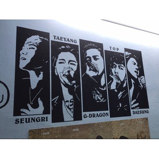 order-sticker dán tường,vali kpop
