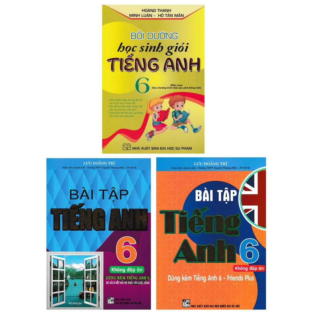 SÁCH - combo bài tập tiếng anh 6 + bồi dưỡng học sinh giỏi tiếng anh lớp 6 - biên soạn theo chương trình mới (bộ 3 cuốn)