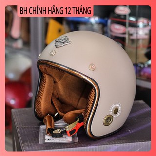 Mũ bảo hiểm 3/4 napoli sh ruby - new - bảo hành 12 tháng