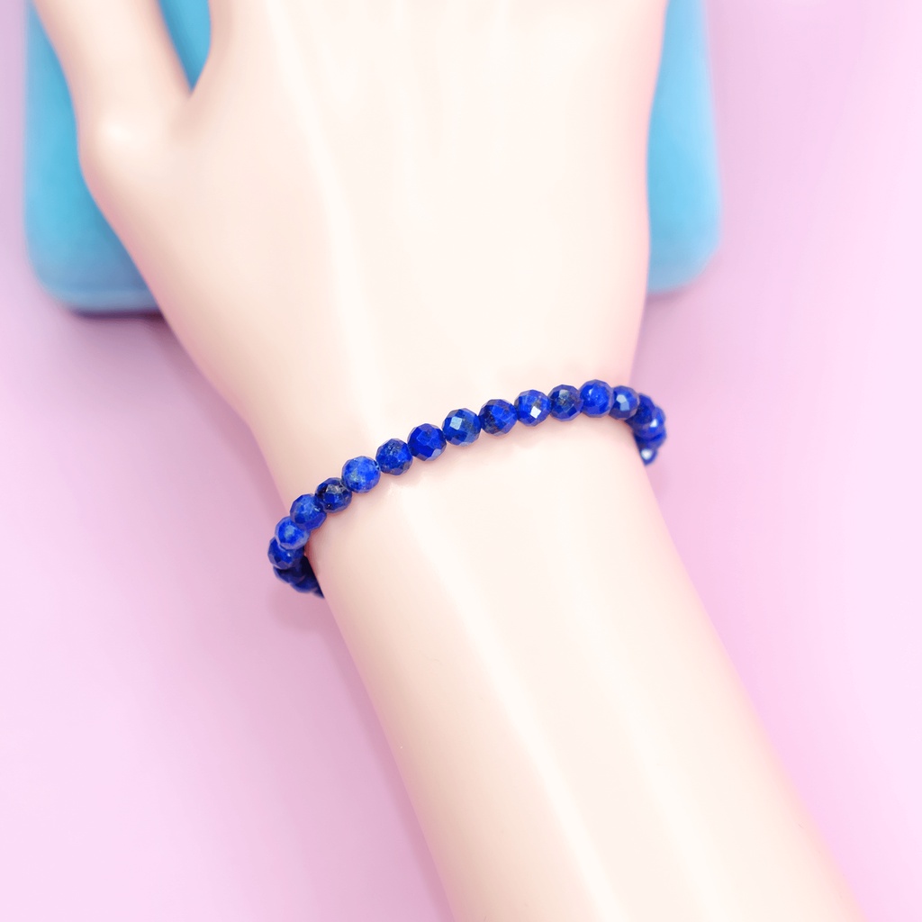 Lắc tay lapis lazuli UPCARA lắc tay phong thuỷ tự nhiên
