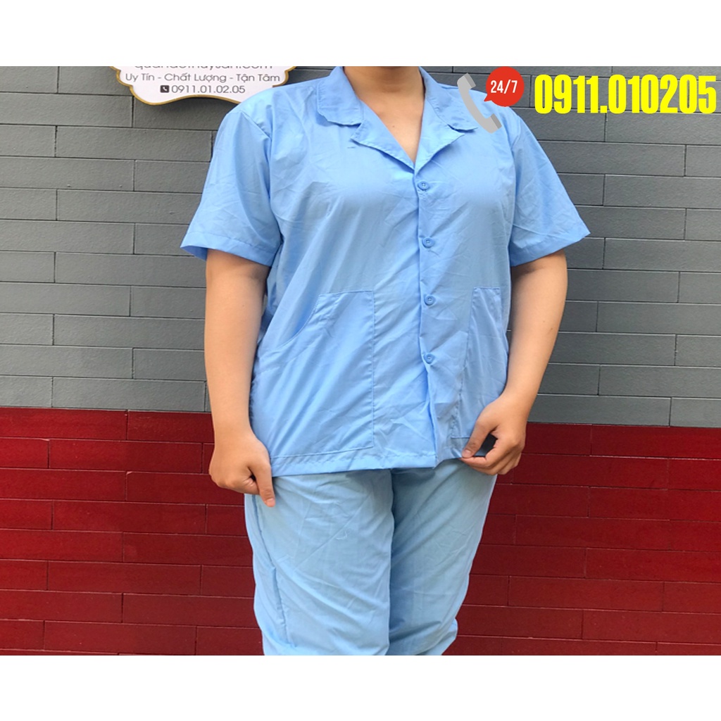 Áo tạp vụ, áo công nhân công nghệ xanh, áo nhân viên dọn dẹp vệ sinh nhà hàng, khách sạn, bếp, bệnh viện, phòng khám
