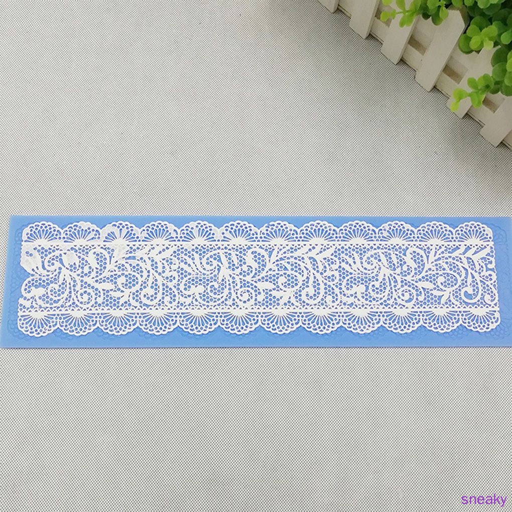 Khuôn silicone tạo hình ren hoa dành cho trang trí bánh kẹo