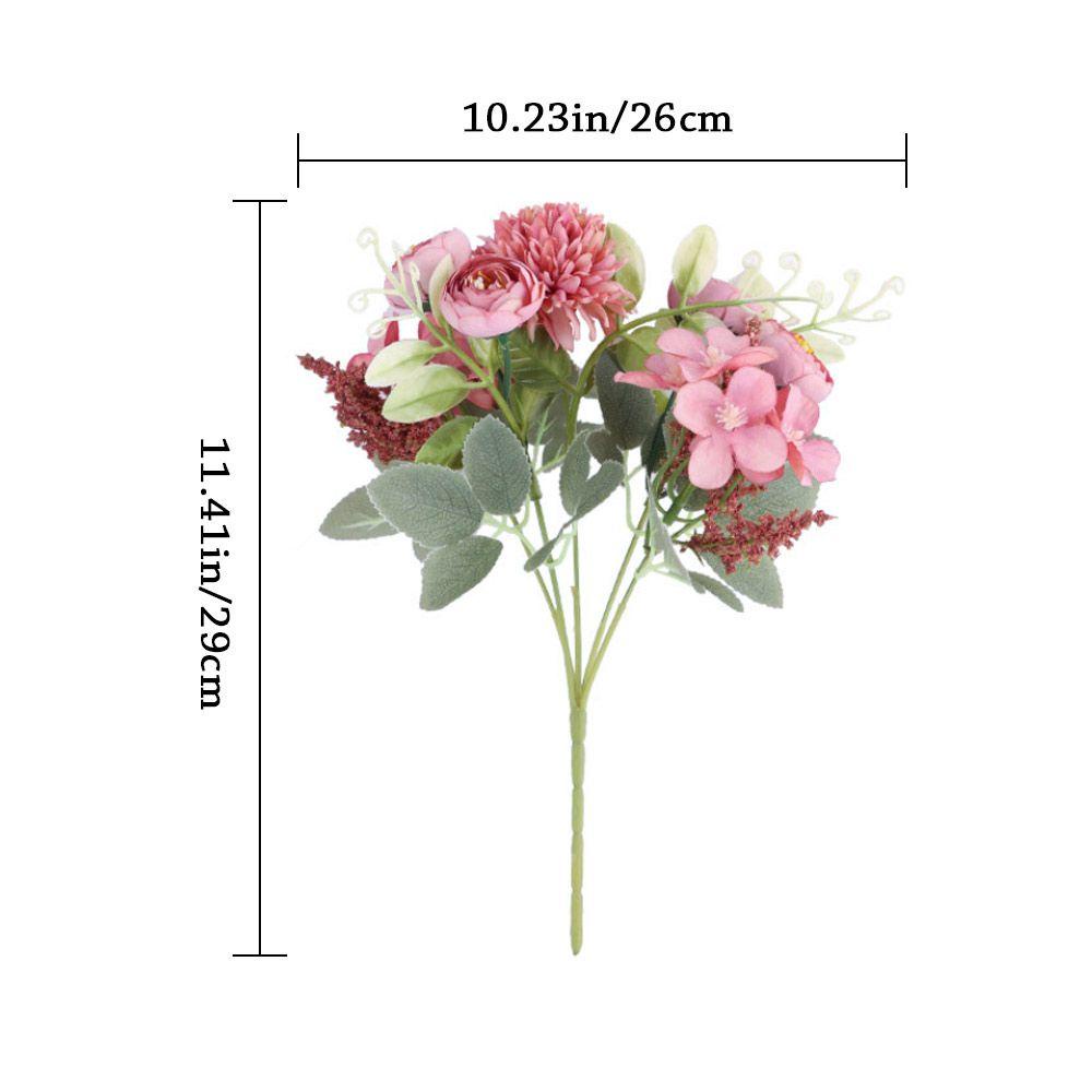 KUNHEV Hoa Mẫu Đơn Giả Bằng Lụa Dùng Trang Trí Nhà Cửa / Tiệc Cưới Phong Cách Retro