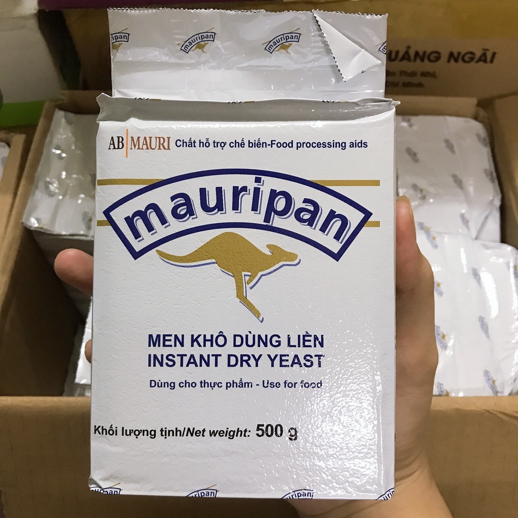 Men Khô Làm Bánh Mì Lạt, Ngọt Mauri Insrant Dry Yeast Nguyên Gói 500G