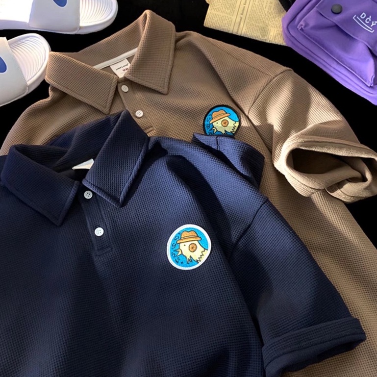 Áo polo Tay Ngắn Phong Cách Retro Mỹ Hàng Mới 2022 Dành Cho Nam