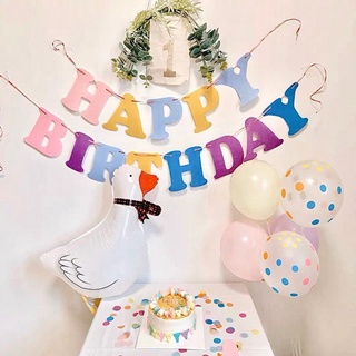 DÂY CHỮ HAPPY BIRTHDAY TONE PASTEL - NHÀ ANN