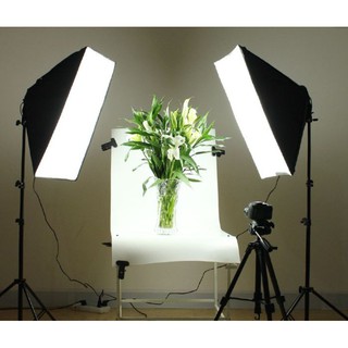 Bộ kit đèn chụp hình sản phẩm, đèn Studio, softbox E27 50-70 Minh Đức