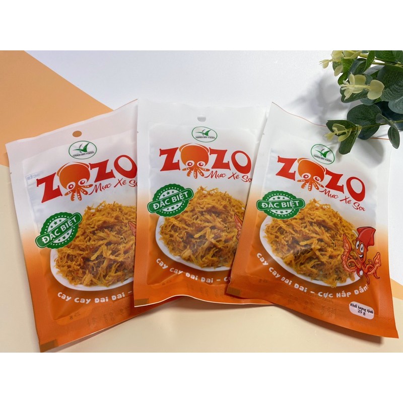 [Khô mực xé sợi Khuyến Mãi Sốc] Mực xé sợi tẩm gia vị ZOZO 25g - Khô gà Cooky | BigBuy360 - bigbuy360.vn
