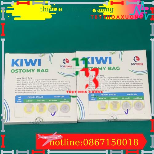 (Nhà sản xuất)Hộp 10 túi hậu môn 2 viền dính Kiwi Việt Nam