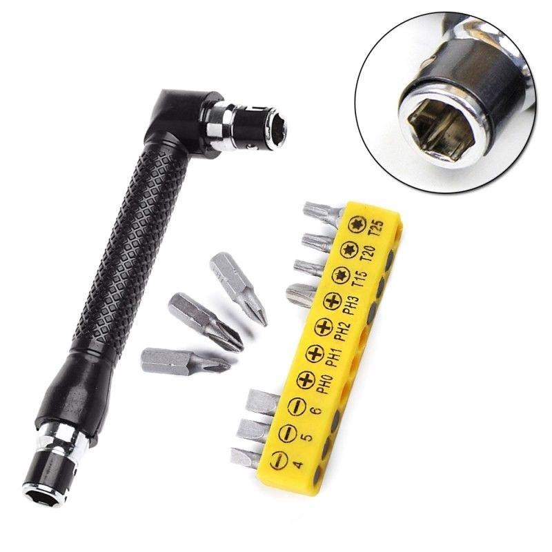 Bộ đầu tua vít chữ L 10 trong 1 đa năng - Cờ lê 2 đầu